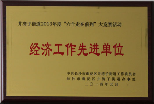 經(jīng)濟工作先進單位